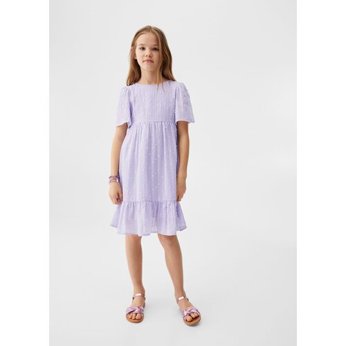 Платье MANGO, размер 152, фиолетовый