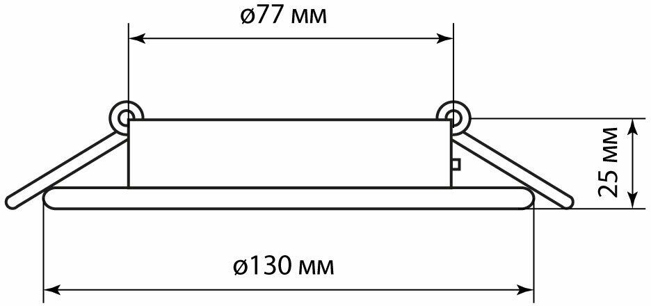 Светильник встраиваемый СВ 03-12 GX53 230В LED подсветка 5 Вт зеркальный/хром TDM - фотография № 8