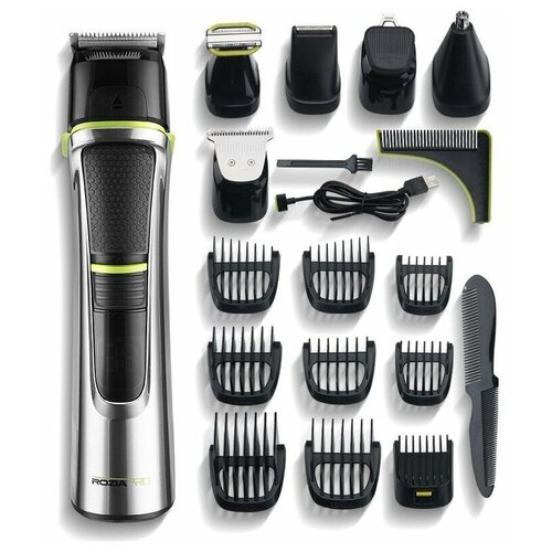 Набор для стрижки Rozia HQ5951 серебристыйчерный 389800₽