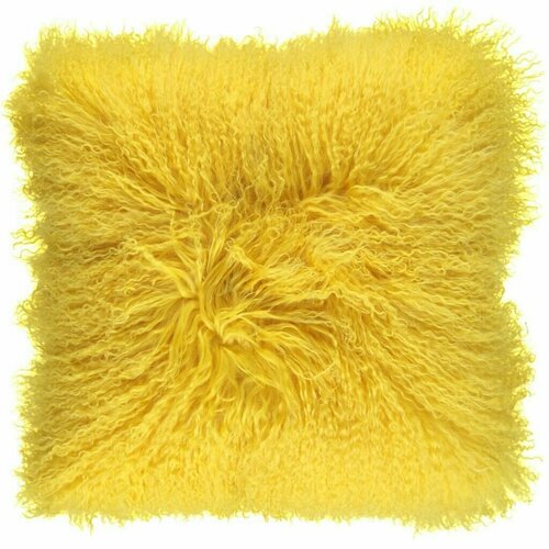 Подушка Natures Collection Tibetan Lemon мех тибетской козы 40x40, длина 10-15 см