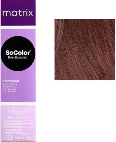 Matrix SoColor Pre-bonded стойкая крем-краска для седых волос Extra coverage, 505M светлый шатен мокка, 90 мл