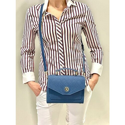 Сумка  кросс-боди TERGAN, фактура рельефная, синий