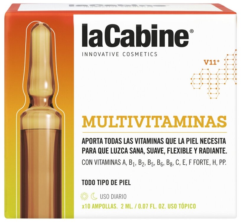 LA CABINE MULTIVITAMINES AMPOULES концентрированная сыворотка в ампулах с 11 витаминами 10х2мл