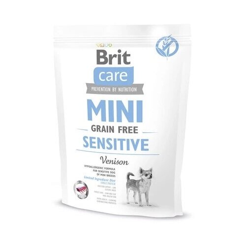 Корм Brit Care Mini Grain Free Sensitive для собак мини пород с чувствительным пищеварением 400 г Корм Brit Care Mini Grain Free Sensitive для собак мини пород с чувствительным пищеварением 400 г (Регулярная)