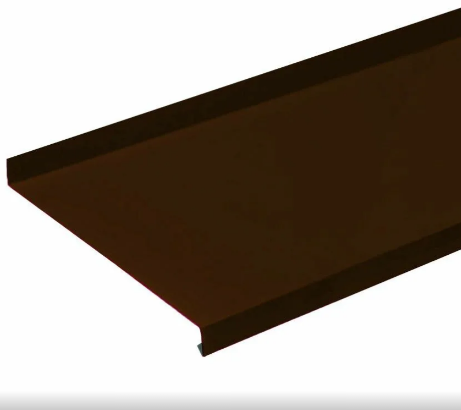 Отлив для окон и цоколя металлический RAL- 8017 (коричневый) , 2,0 м. глубина 50 мм (10 шт./1 уп.) - фотография № 2