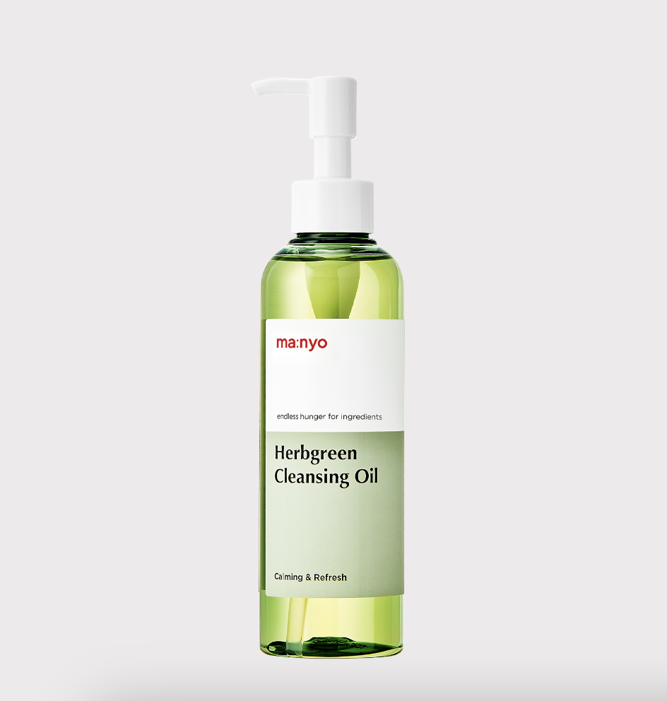 Manyo Factory Herbgreen Cleansing Oil - гидрофильное масло для снятия макияжа для проблемной чувствительной кожи