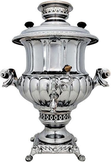Самовар жаровой C.2002/1 (на дровах, углях, шишках) 6 л, Иран