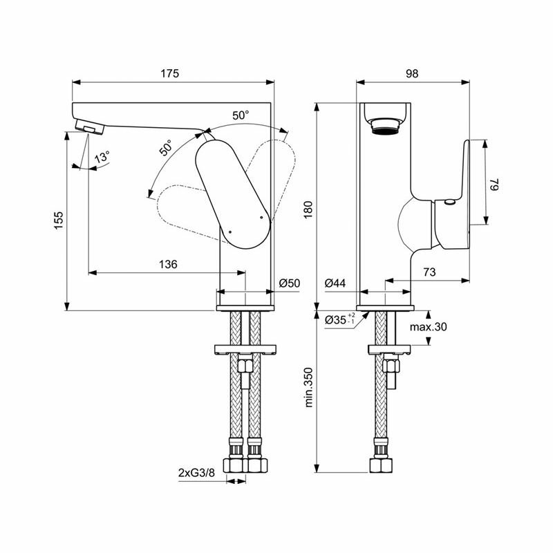 Смеситель для раковины Ideal Standard - фото №10