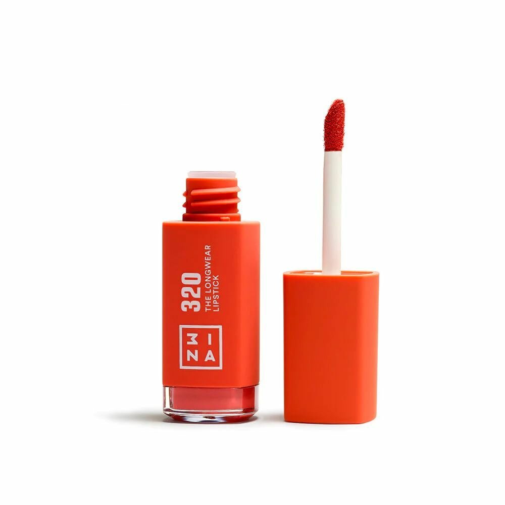 Жидкая Губная Помада 3INA (Мина, Зина) The Longwear Lipstick, тон - 320 (Яркий Оранж)