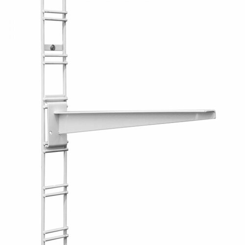 Металлический кронштейн для полок ESSE ЛДСП (300-400 мм) белый K2-03