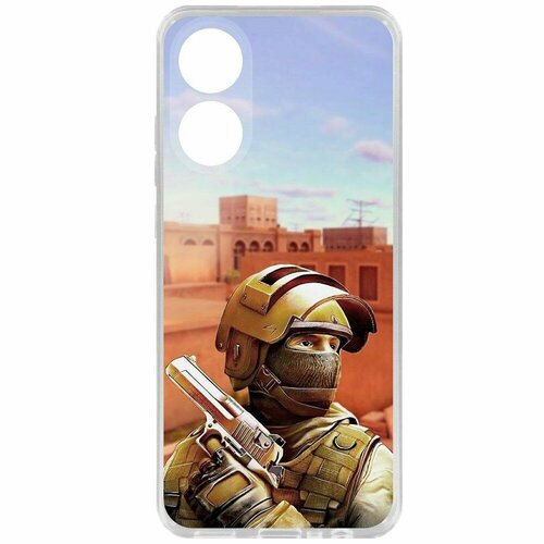 Чехол накладка Krutoff Clear Case Cтандофф 2 (Standoff 2) Спец для Oppo A78 4G