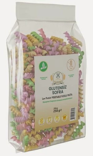 Изображение товара Low Protein VEGETABLE FUSILLI PASTA Макароны овощные Спиральки с низким содержанием белка