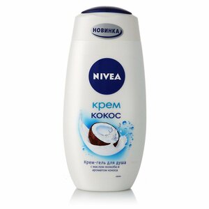 Нивея / Nivea - Гель-уход для душа с маслом жожоба Крем и кокос 500 мл