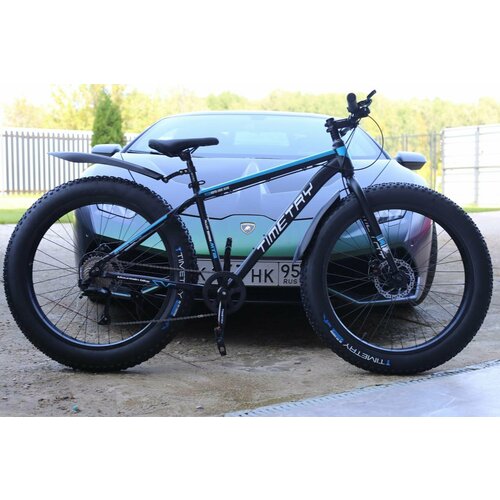 Велосипед фэтбайк Fatbike Richiesto тт089 26колеса Спортивный Вездеход подростковыйвзрослый Унисекс синийсерый 2530000₽