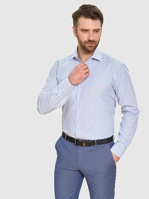 Рубашка KANZLER, размер 39, голубой