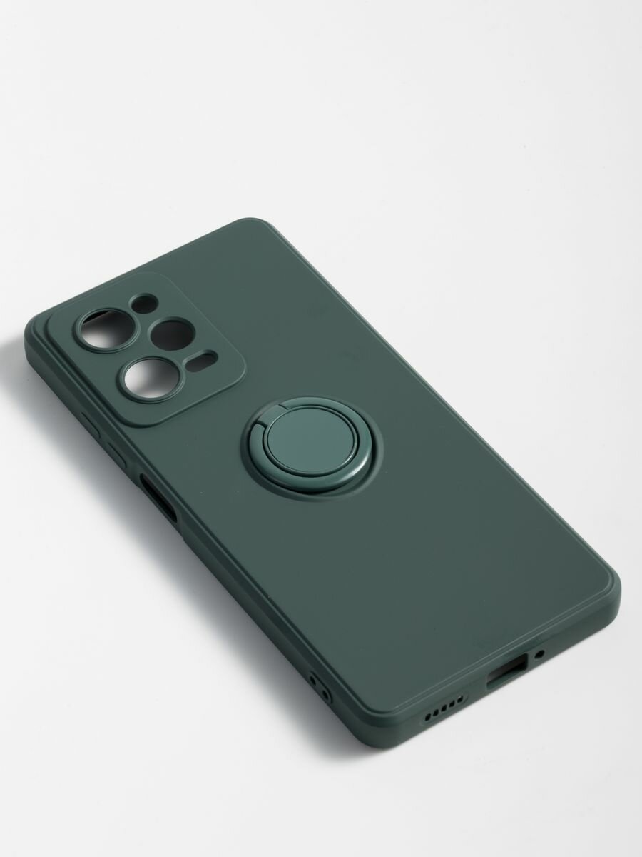 Чехол на Xiaomi Poco X5 Pro с держателем , зеленый