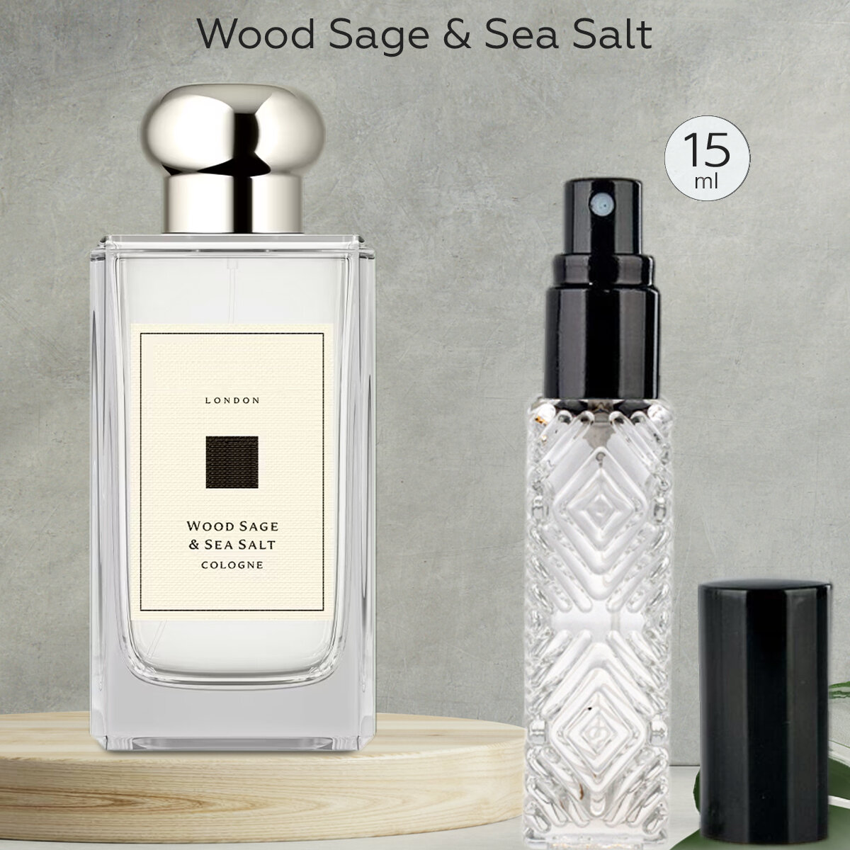 Gratus Parfum Wood Sage Sea Salt духи унисекс масляные 15 мл (спрей) + подарок