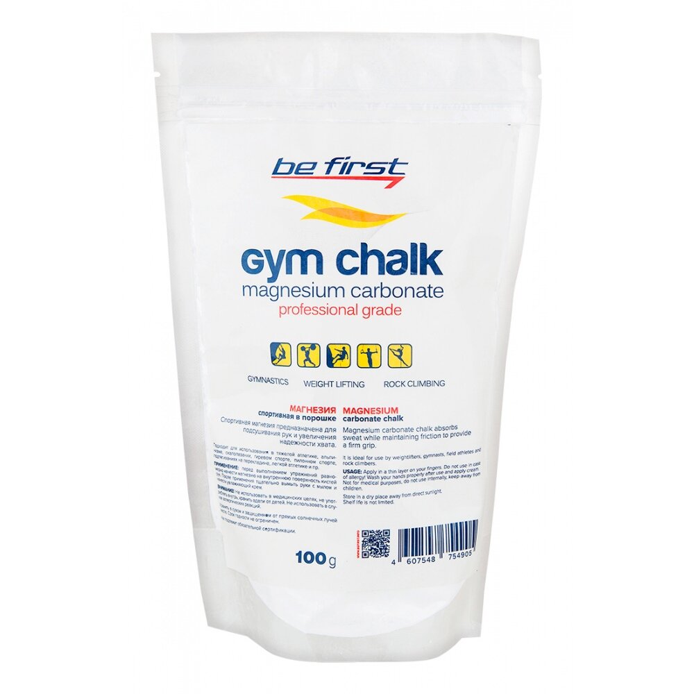 Магнезия спортивная порошковая Gym Chalk, 100 г / Пакет