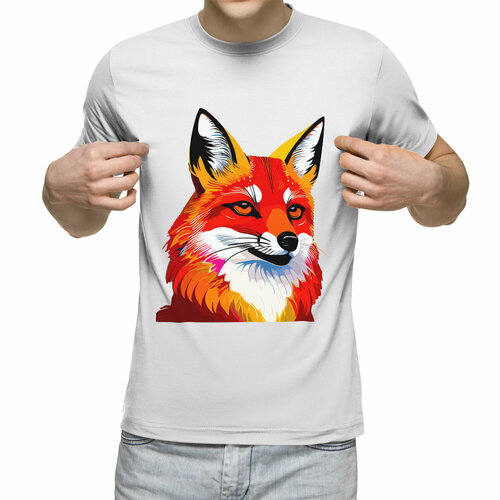 Футболка Us Basic, размер XL, белый мужская футболка умный рыжий лис s темно синий