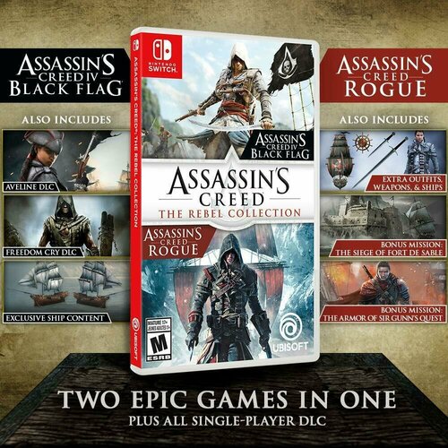 Игра Assassin's Creed: The Rebel Collection (2в1) для Nintendo Switch - Цифровая версия (EU)