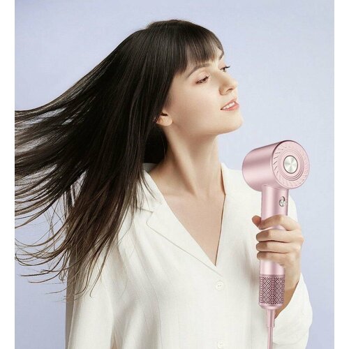 Фен SUPER SPEED HAIR DRYER, высокоскоростной фен DEALJA, 1600 Вт розовый