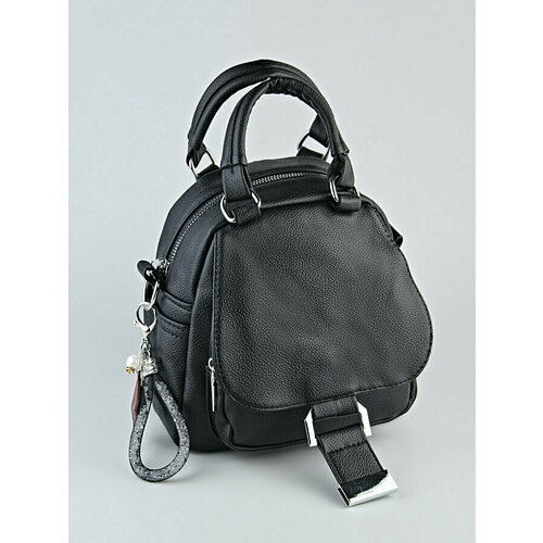 Рюкзак женский, повседневный на молнии, мини рюкзак, экокожа morios черный