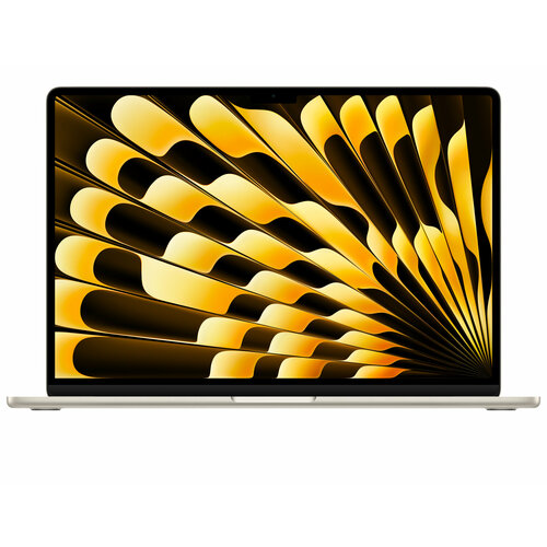 15.3" Ноутбук Apple MacBook Air 15 M3 2024 (16ГБ/512ГБ) Starlight MXD33 золотистый