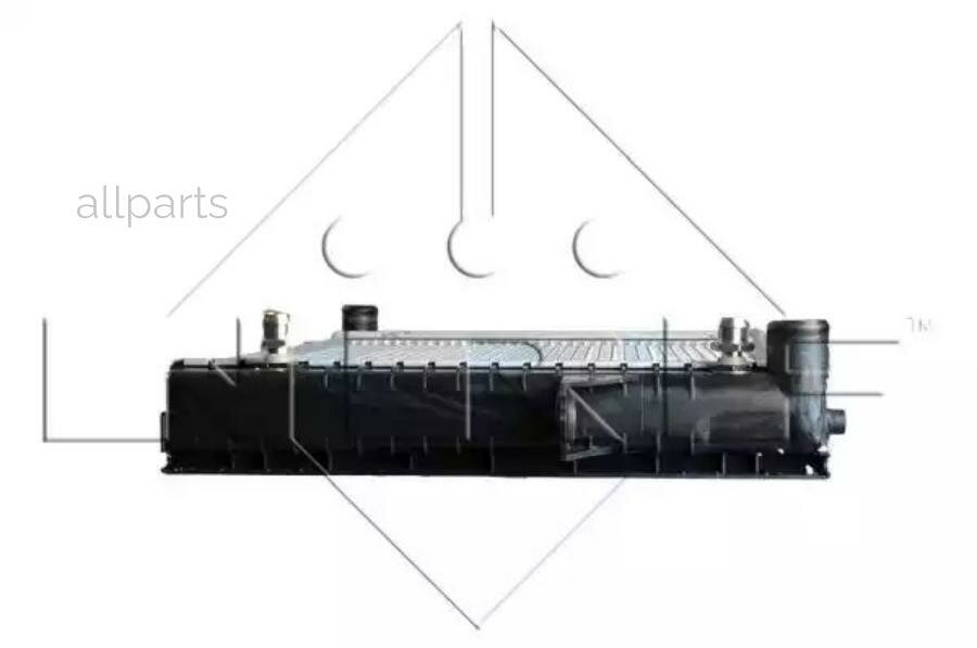 NRF 519509 Радиатор системы охлаждения VOLVO 800 2.4 92-