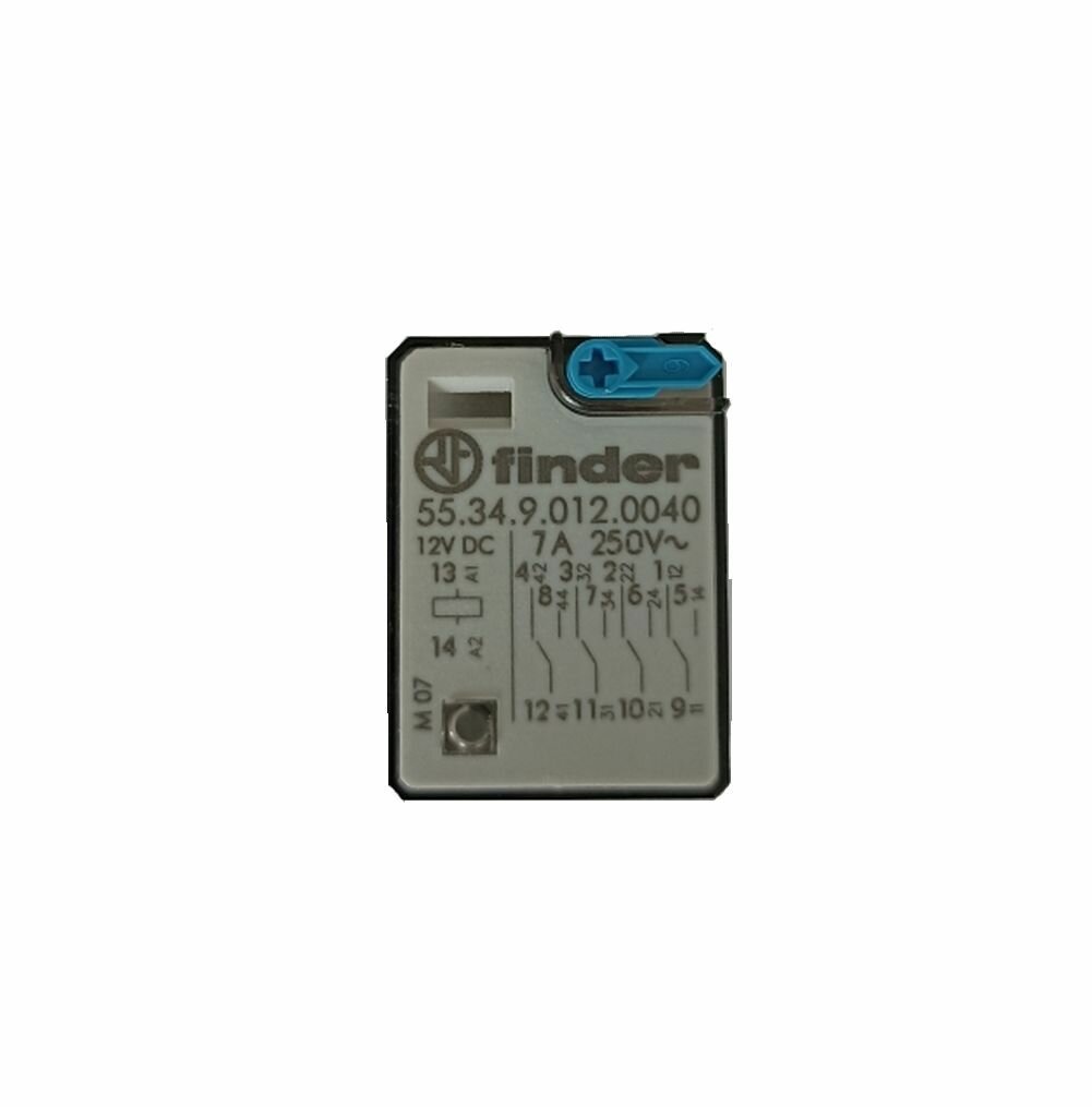 Реле Finder 55.34.9.012.0040 7A 12B DC 4группы