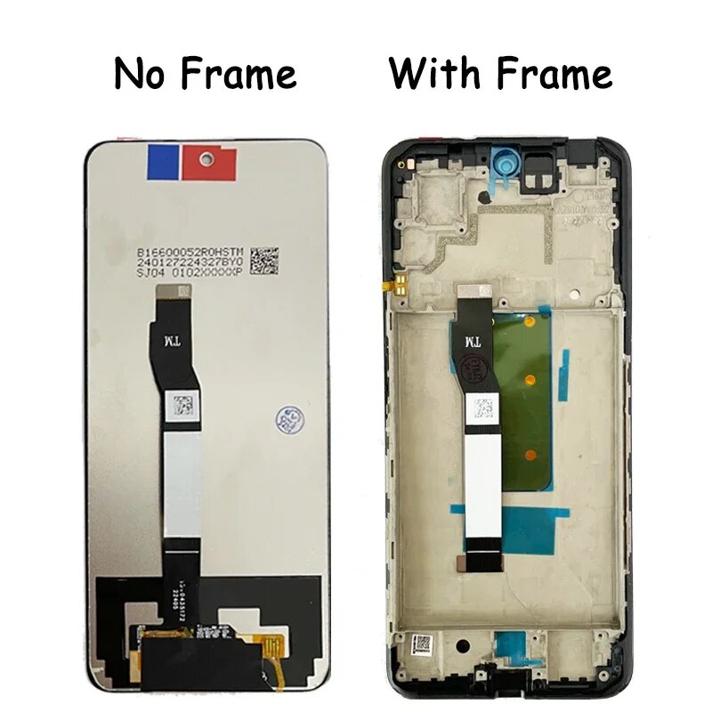 6,6 " для Xiaomi POCO X4 GT 22041216 Дигитайзер сенсорного экрана G ЖК-дисплея для Poco X4GT ЖК-дисплей с рамкой, Black no frame — фото 1