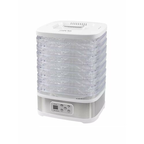 Дегидратор сушилка для овощей электросушилка MARTA MT-1875 8 поддонов белый жемчуг 5004₽