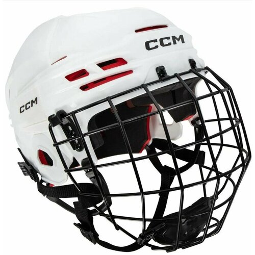 Шлем игрока хоккейный защитный с маской CCM HTC 70 SR WH, размер M (56-60 см), взрослый, белый