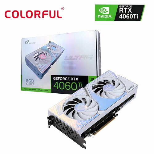 Видеокарта Colorful iGame GeForce RTX 4060 Ti Ultra W DUO OC 8 ГБ 57000₽