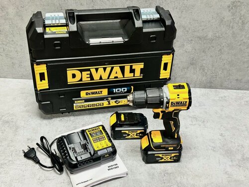 Изображение товара Аккумуляторный шуруповерт dewalt DCD100YM2T