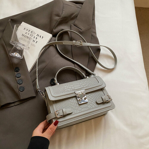 Сумка мессенджер , серый