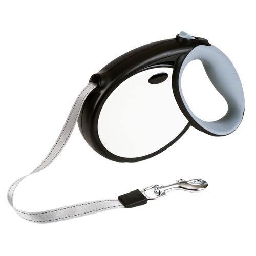 Поводок для крупных собак 5 метров рулетка TENBERG Massive 5M White 1430₽