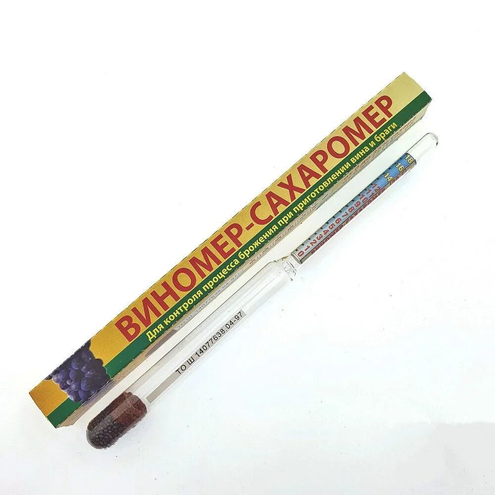 Виномер бытовой, сахар: 0-25% спирт: 0-12% — фото 1