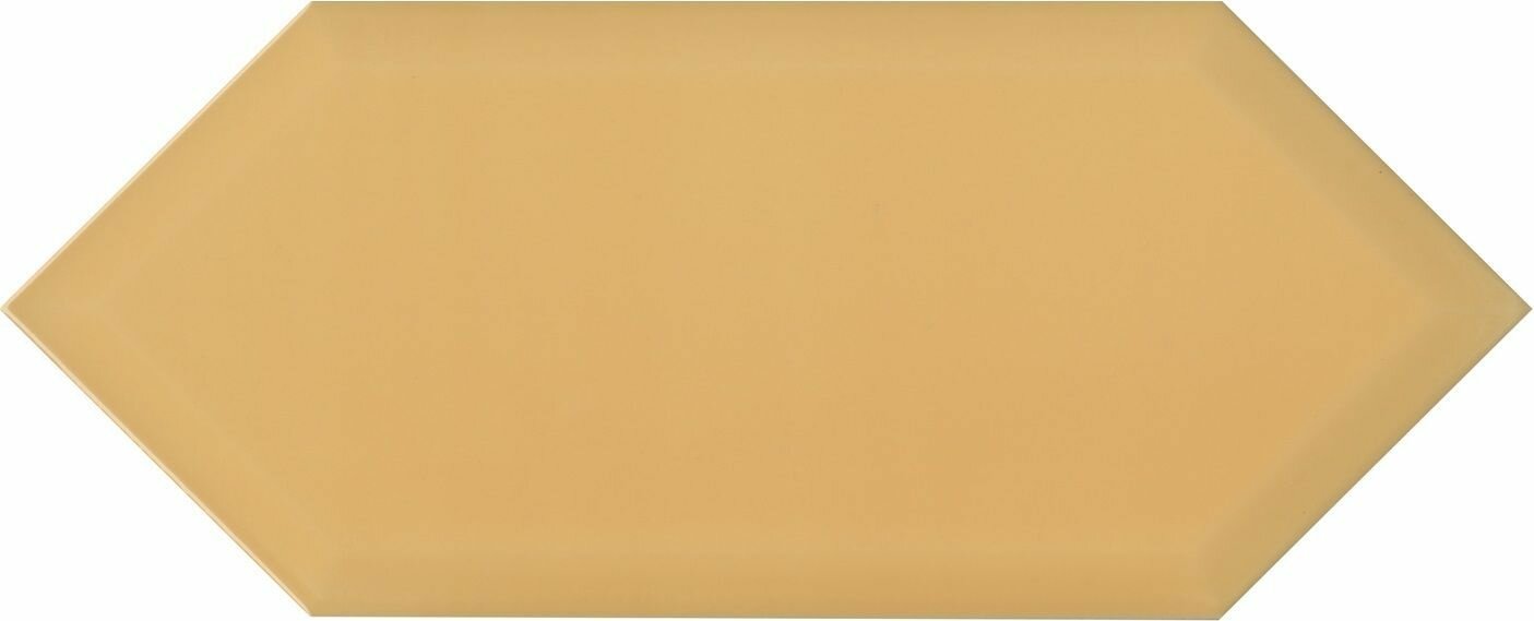 Плитка настенная Kerama Marazzi Алмаш грань желтый глянцевый 14х34см, 19 шт. (0,71 м2)