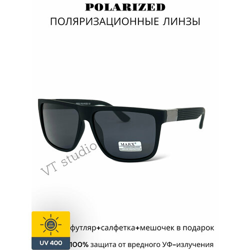 Солнцезащитные очки MARX, черный матовый/черный