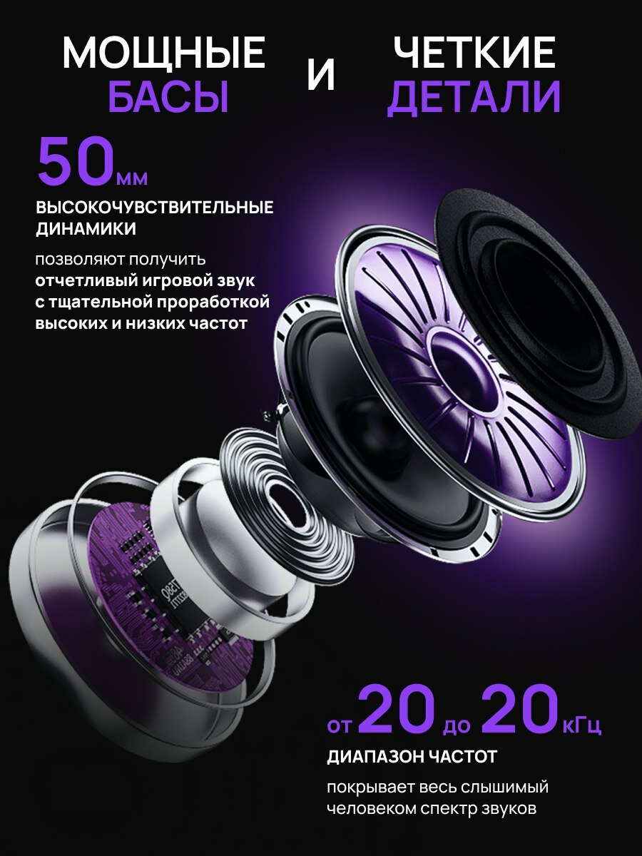 Наушники беспроводные полноразмерные, игровые H2039BG. Bluetooth гарнитура RGB-подсветка для компьютера, ноутбука — фото 1