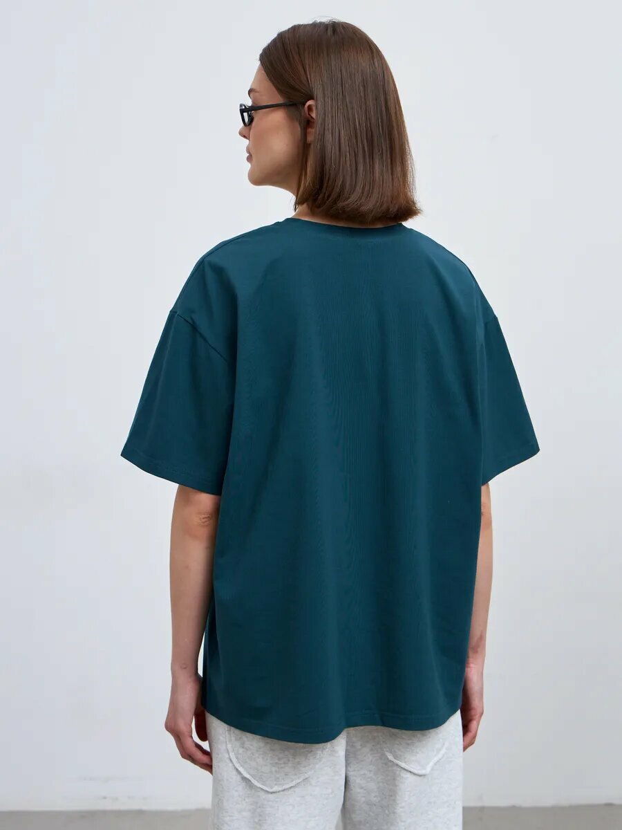 Футболка Телодвижения, размер 170-88-94 (44) S, морская волна — фото 1