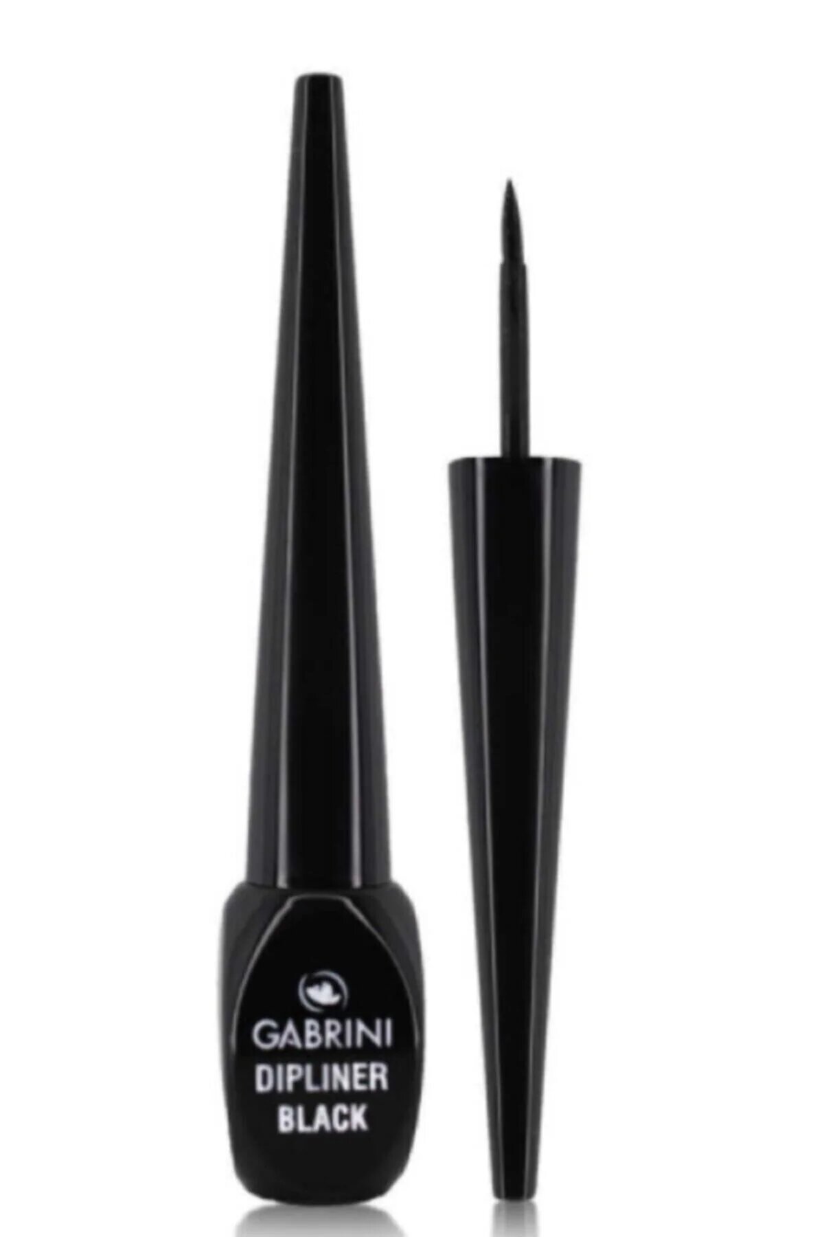 Жидкая подводка Gabrini "Black Dipliner", гелевая, чёрная, водостойкая.