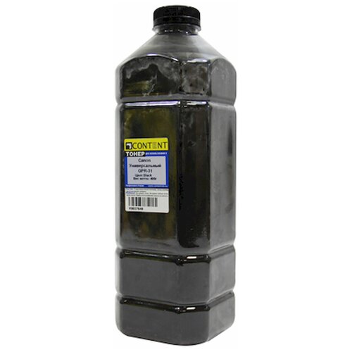 Тонер Content Универсальный для Canon GPR-31, Bk, 400 г, канистра