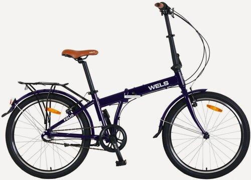 Изображение товара Велосипед складной WELS Folio 24-3 NEXUS (24", фиолетовый, 3 ск, 2023)