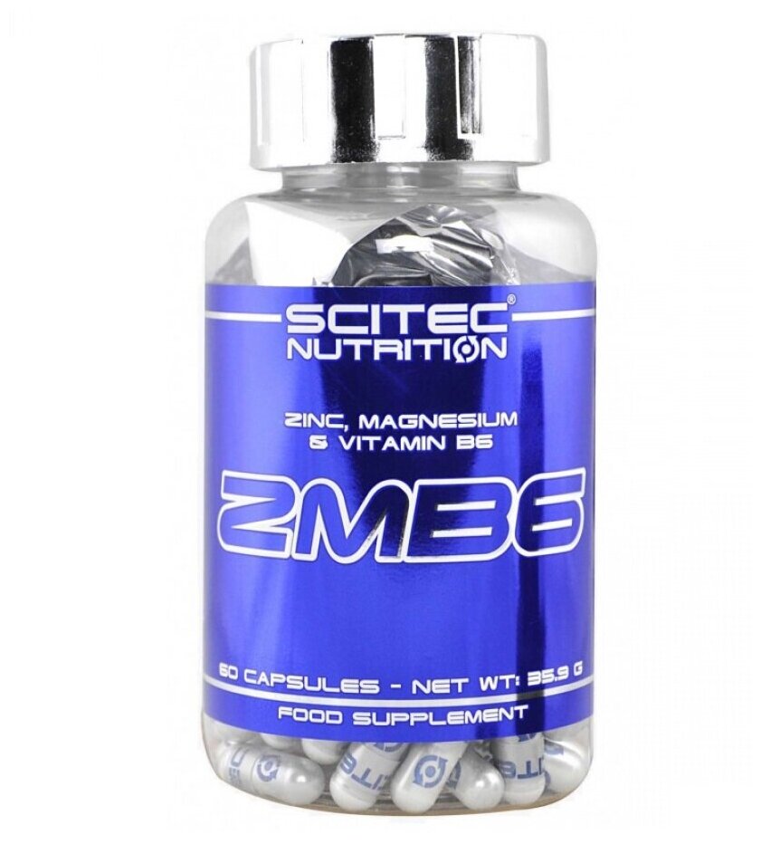 Scitec Nutrition ZMB6 (60 капс.), 90 г, 60 шт.