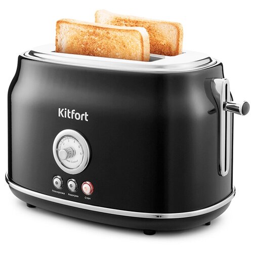 Тостер Kitfort KT-2038-1, черный тостер kitfort kt 2038 3 серый