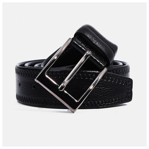 фото Ремень сима-ленд, размер 120, черный сима-лэнд