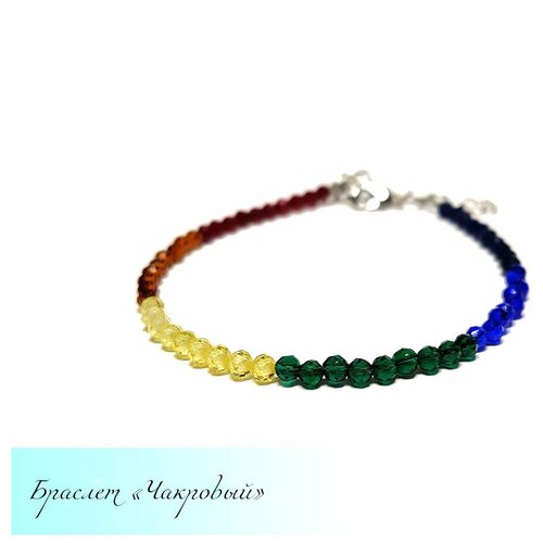 Браслет GLady, шпинель, размер 16 см, размер S, мультиколор