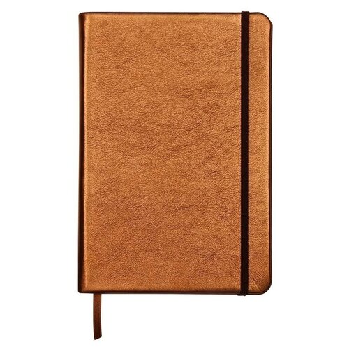 фото Записная книжка a5 72л. кожа, clairefontaine "cuiris. brown", 90г/м2, на резинке, ляссе, карман, цена за штуку, 303535