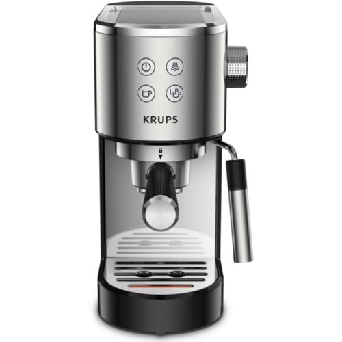 Кофеварка  рожковая Krups Virtuoso XP442C11, серебристый/черный